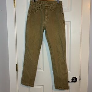 Wrangler Jeans Vintage 100% Cotton Color Coffee Men’s Size 30 x 30 Straight Leg